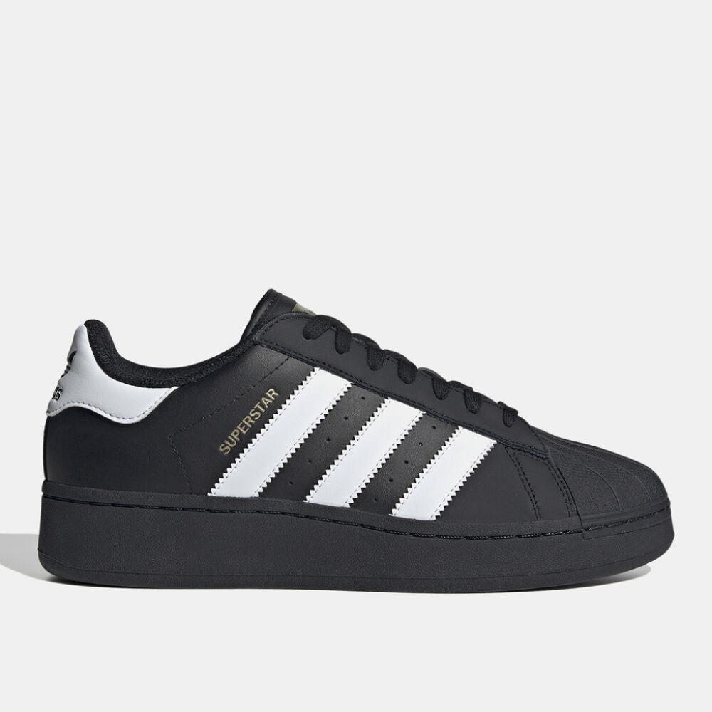 NWB adidas Originals Superstar XLG Core Black White‎ Gold Metallic IG9777 US 14